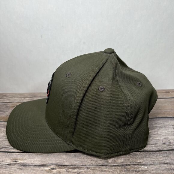 Black Clover Live Lucky Golf Snapback Hat Olive Green Embroidered OSFA - Picture 5 of 13